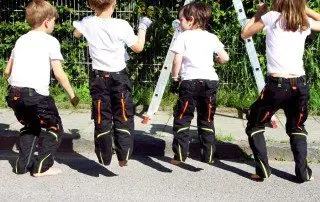 Kinder springen