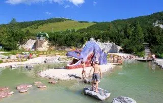 Steinplatte Triassic Park