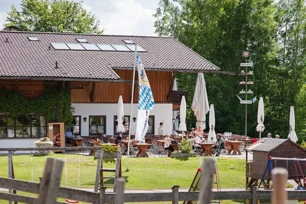 Wndbeutel-Alm Terrasse Berggasthof Almhütte
