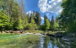 die mangfall in richtung gmund