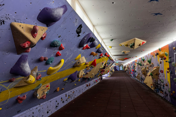 Die Riesige Rosi_boulderwand_muenchen_kosentlos