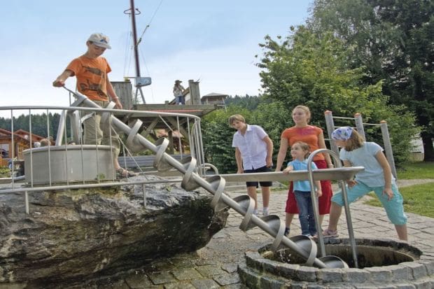 Familie Wasserspielplatz