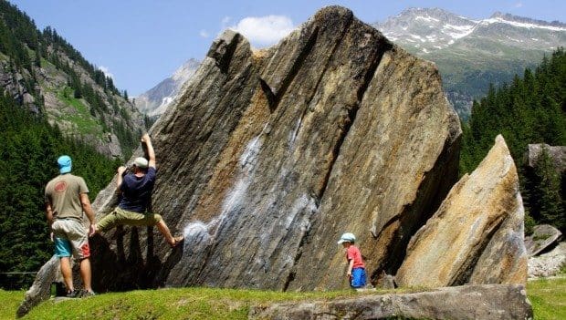 Zillergrund Familienurlaub Bouldern