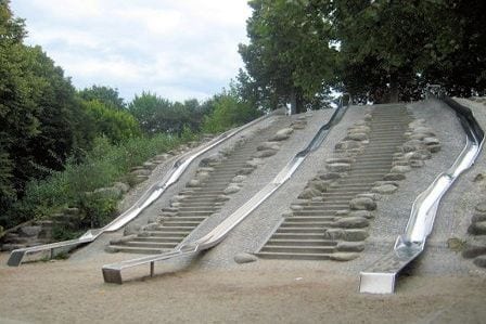 Spielplatz Westpark große Rutschen