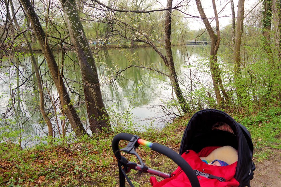Amperauen Spaziergang Baby