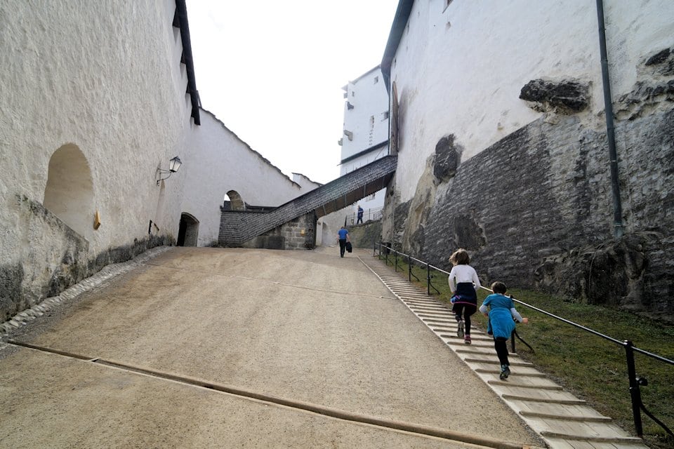 Aufstieg Festung Salzburg