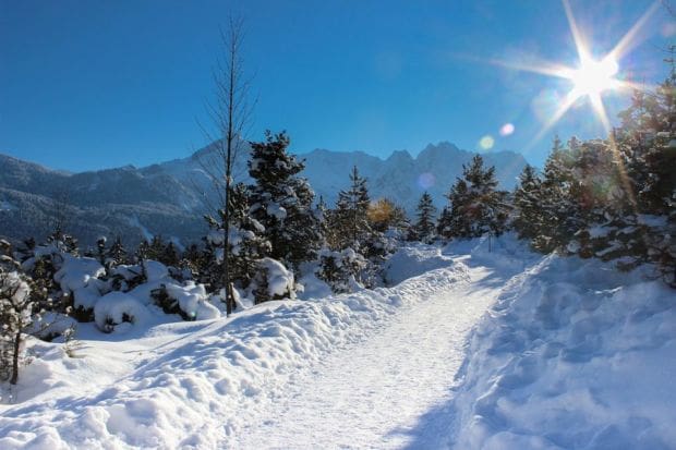 Garmisch Winter Kramerplateauweg