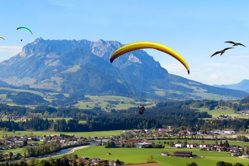Zahmer Kaiser Gleitschirmflieger Kaiser