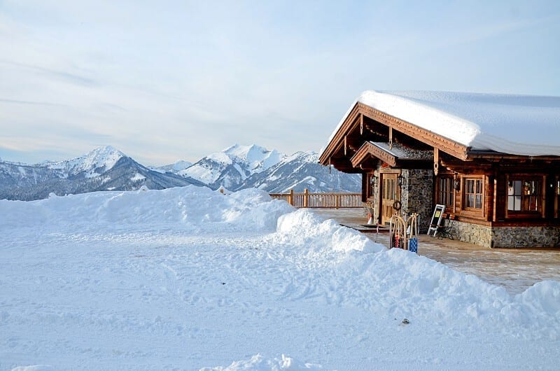 Winterterrasse der Kala Alm